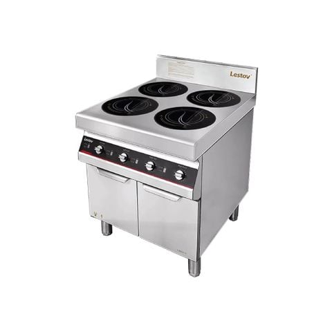 LESTOV Induction 4 Burners Cooker Freestanding