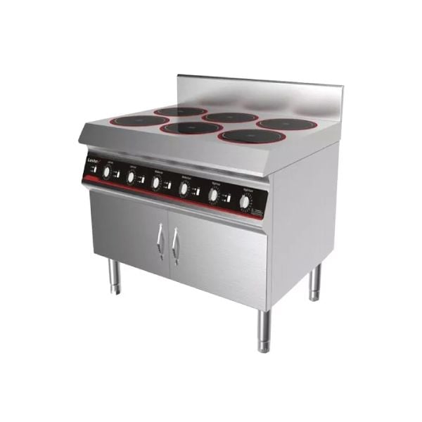 LESTOV Induction 6 Burners Cooker Freestanding