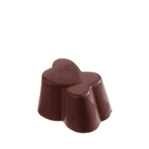 Chocolate Mould Heart Double CW1216