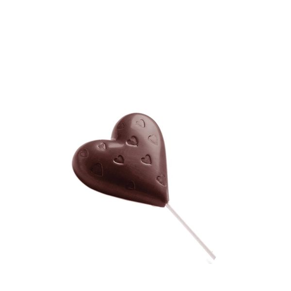 Chocolate Mould Lollipop Heart CW1480