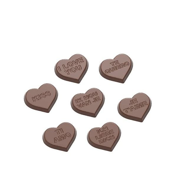 Chocolate Mould Hearts 7 Fig. CW1658