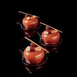 Single Serving Round Trays Black