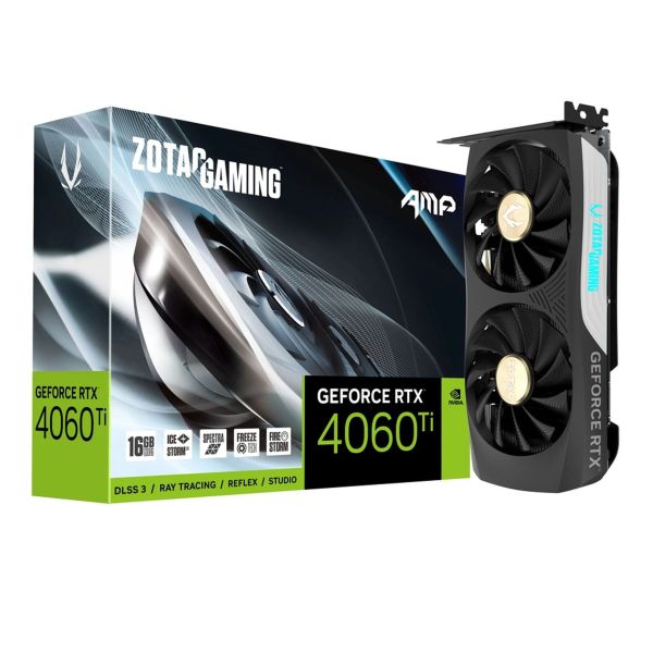 Card màn hình RTX 4060 8G DR6 ZOTAC Gaming Twin Edge OC 2 Fan Black/Đen
