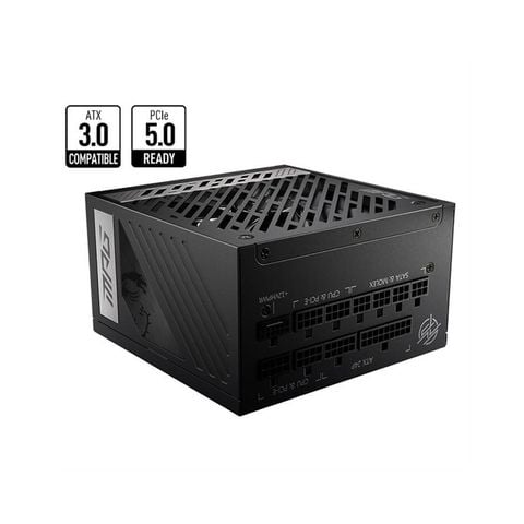 Nguồn máy tính MSI MPG A850G 850W 80 Plus Gold PCIE 5 Đen/Black