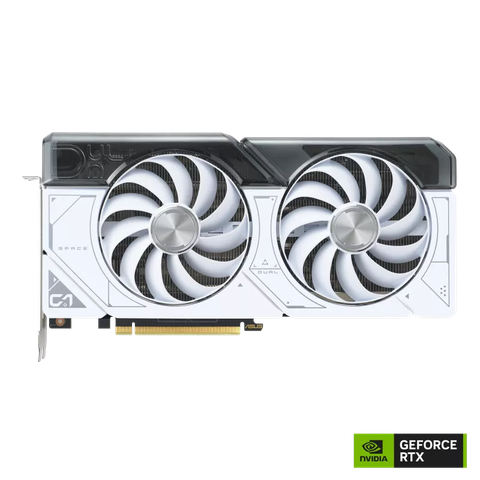 Card màn hình ASUS Dual GeForce RTX 4070 Super White OC Edition 12GB GDDR6X (DUAL-RTX4070S-O12G-WHITE)