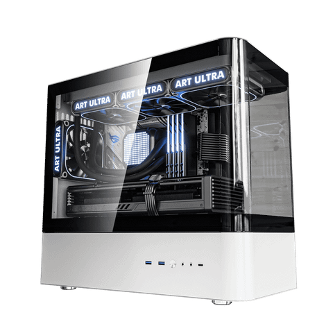 Vỏ case QC.ART ULTRA HM1 TRắng/White | Micro ATX