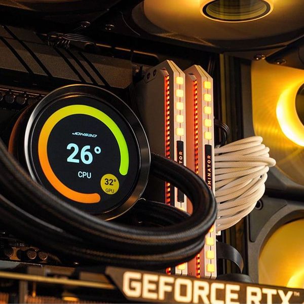 Tản nhiệt AIO JONSBO TF2-360SC ARGB Đen/Black ( Có màn LCD )