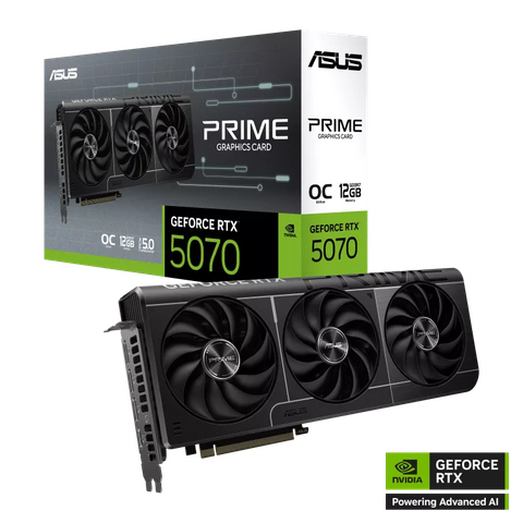 Card màn hình ASUS GeForce RTX 5070 PRIME OC X3 12GB GDDR7