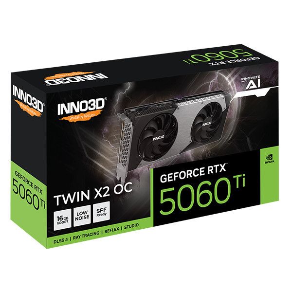 Card màn hình INNO3D GeForce RTX 5060Ti Twin X2 16GB