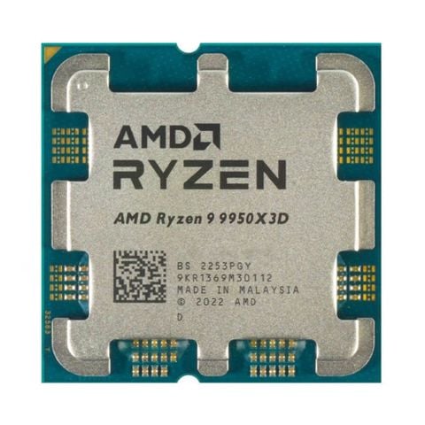 Chip xử lý AMD Ryzen 9 9950X3D / 4.3GHz Boost 5.7GHz / 16 nhân 32 luồng / 144MB / AM5 Tray