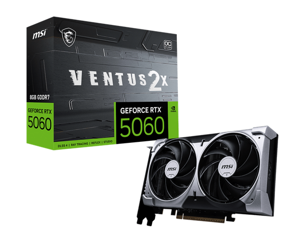 Card màn hình MSI GeForce RTX 5060 Ventus X2 OC 8GB