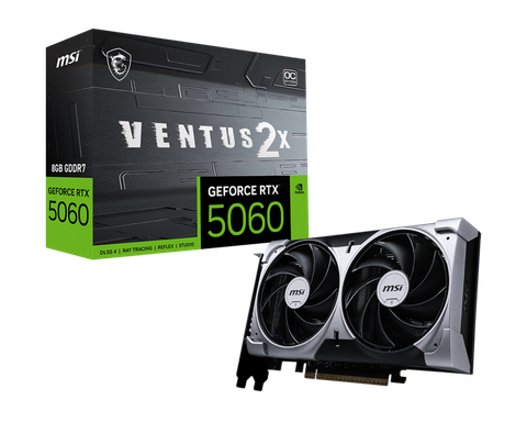 Card màn hình MSI GeForce RTX 5060 Ventus X2 OC 8GB