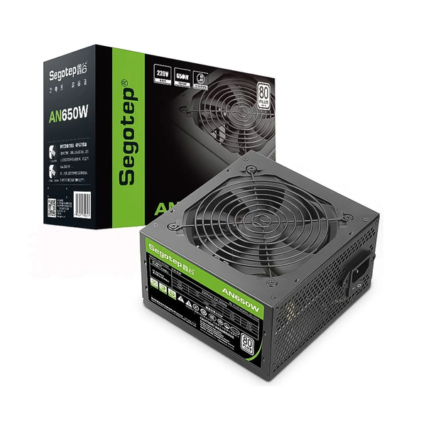 Nguồn Máy Tính Segotep SG750A (AN650W) 80 Plus 650W - Đen/Black