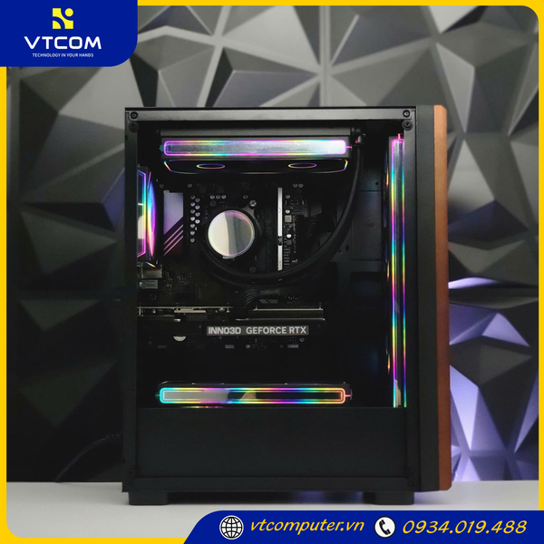 PC VTCOM x WOONDEN x TWIN ( Ryzen 5 7500F / 16GB / 512GB / RTX 5070 12GB )