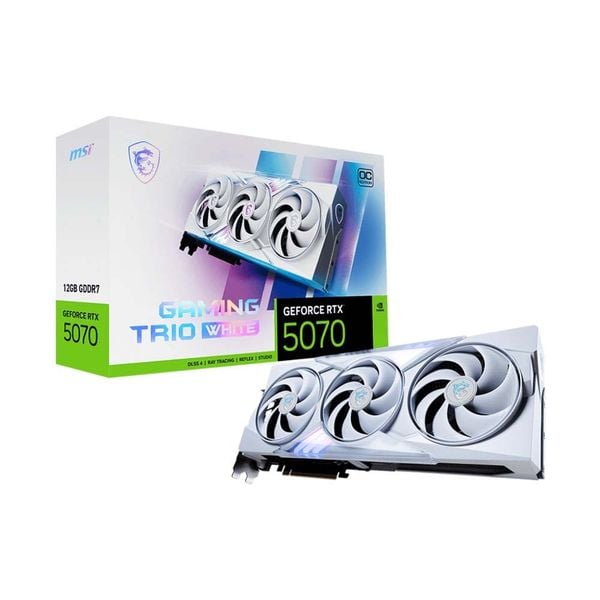 Card màn hình MSI GeForce RTX 5070Ti GAMING TRIO OC 16GB Trắng