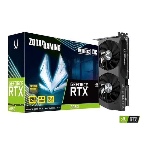 VGA RTX 3060 8G DR6 ZOTAC TWIN EDGE 2 FAN NEW