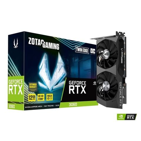 Card màn hình ZOTAC GeForce RTX 3060 8G DR6 TWIN EDGE 2 FAN NEW