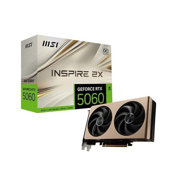 Card màn hình MSI GeForce RTX 5060 INSPIRE X2 8GB GDDR7
