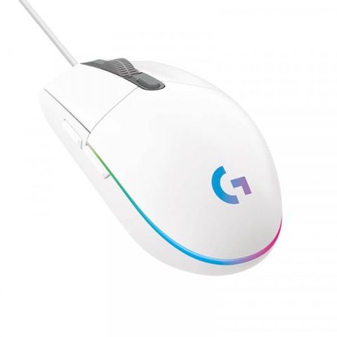 Chuột có dây G203 Lightsync Gaming Trắng/White