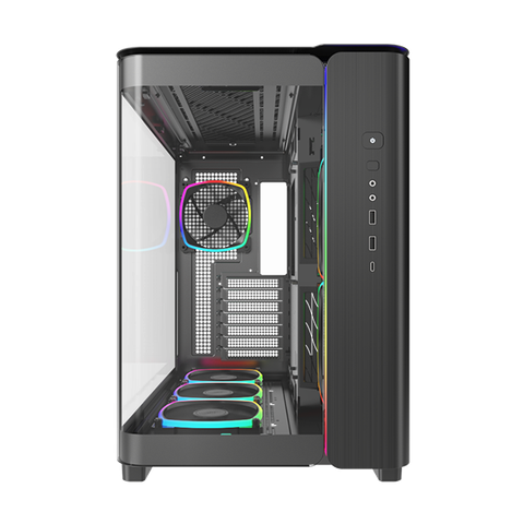 CASE MONTECH KING 95 PRO BLACK ARGB (CAKING95PROBLMT) ( KÈM 6 FAN ) NEW