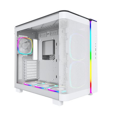 CASE MONTECH KING 95 PRO WHITE ARGB (CAKING95PROWHMT) ( KÈM 6 FAN ) NEW