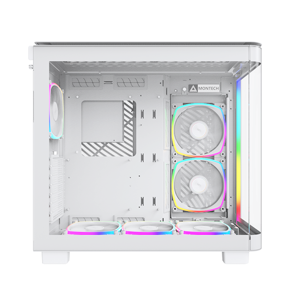 CASE MONTECH KING 95 PRO WHITE ARGB (CAKING95PROWHMT) ( KÈM 6 FAN ) NEW