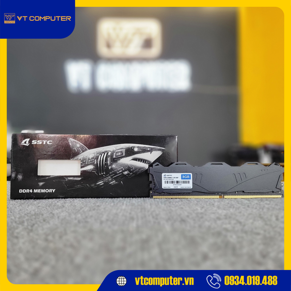 RAM SSTC Tản Nhiệt 8GB (1x8GB) 3200Mhz DDR4 Black