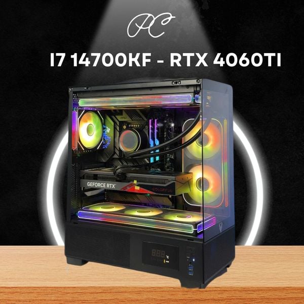 PC VTCOM x PRO x NB ( i7 14700KF / 32GB / 1TB / RTX 4060Ti 8GB )