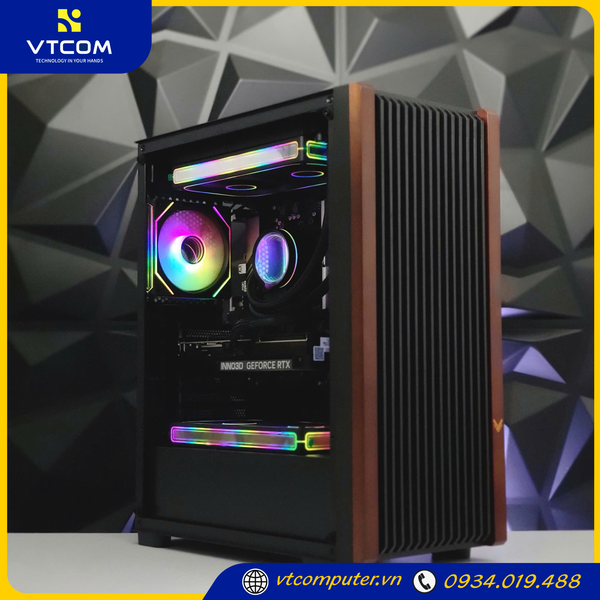 PC VTCOM x WOONDEN x TWIN ( Ryzen 5 7500F / 16GB / 512GB / RTX 5070 12GB )