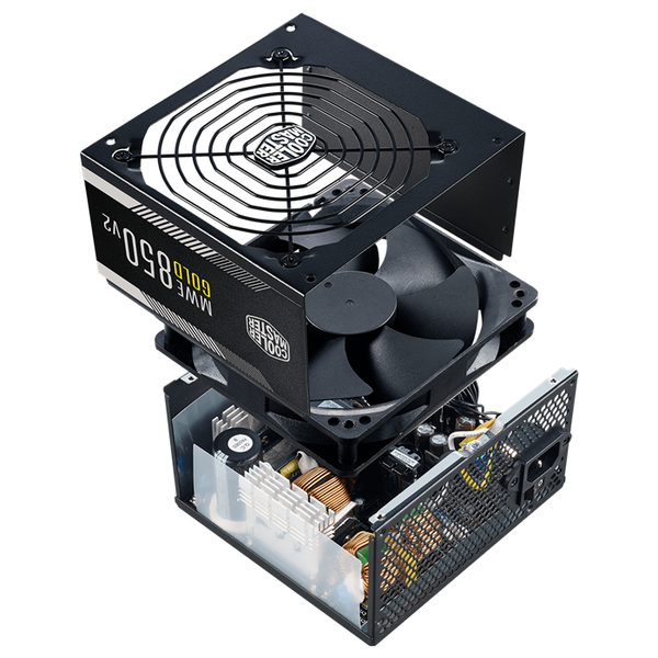 Nguồn máy tính COOLERMASTER 850W MWE V2 80 Plus Gold Non Modular 850W Đen/Black