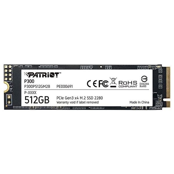 Ổ cứng SSD PATRIOT P300 512GB M.2 NVMe Gen 3 (P300P512GM28)