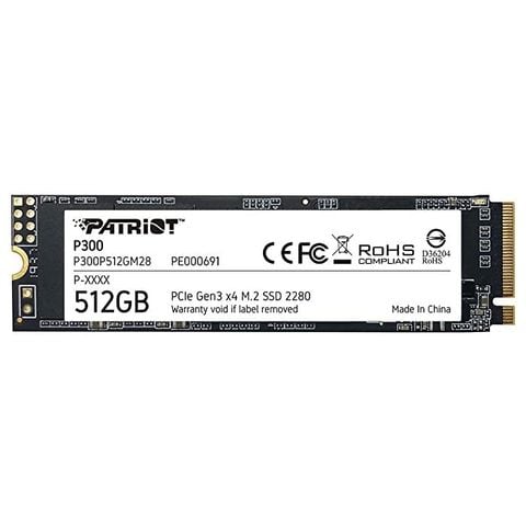 Ổ cứng SSD PATRIOT P300 512GB M.2 NVMe Gen 3 (P300P512GM28)