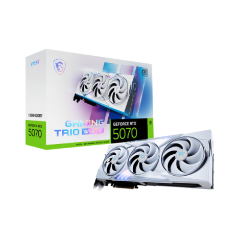 VGA MSI GeForce RTX 5070 TRIO GAMING OC WHITE X3 12GB