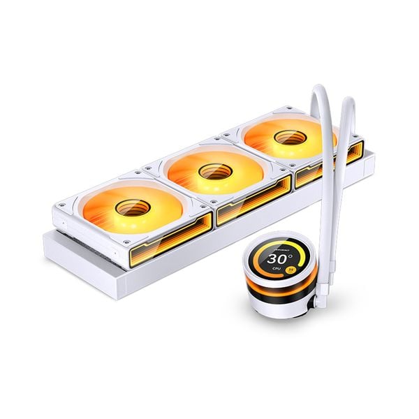 Tản nhiệt AIO JONSBO TF2-360SC ARGB Trắng/White( Có màn LCD )