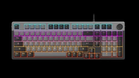 Bàn phím cơ DareU EK98L V2 Dream Switch Đen Xám/Grey Black