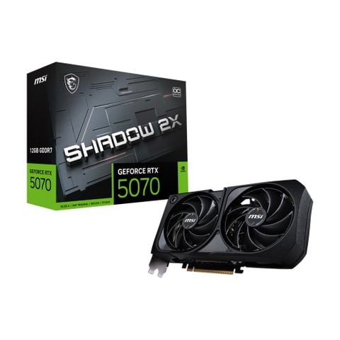 VGA MSI GeForce RTX 5070 Shadow 2X 12GB OC