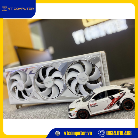 Card màn hình ASUS ROG Strix GeForce RTX 4090 OC White Edition 24GB (ROG-STRIX-RTX4090-O24G-WHITE)