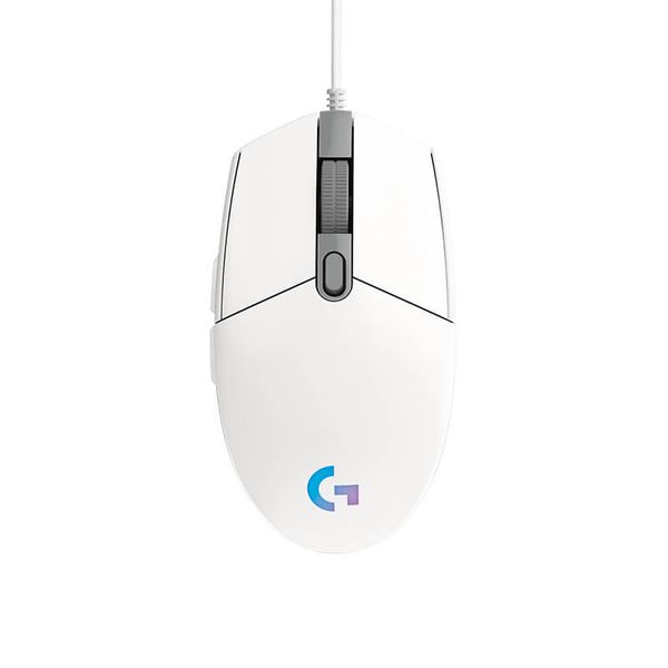 Chuột có dây G203 Lightsync Gaming Trắng/White