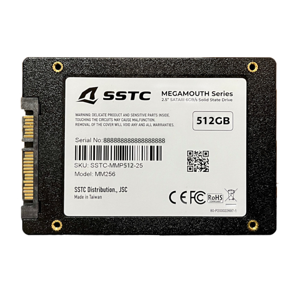 Ổ cứng SSD SSTC MEGAMOUTH 512GB SATA III (MS-M110-512Q)