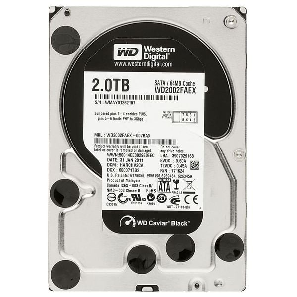 Ổ cứng HDD WESTERN BLACK 2TB