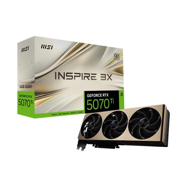Card màn hình MSI INSPIRE GeForce RTX 5070Ti OC PLUS 16GB
