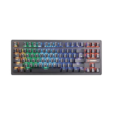 BÀN PHÍM CƠ CÓ DÂY GAMING NEWMEN GE87R BLUE SWICH LED RGB NEW