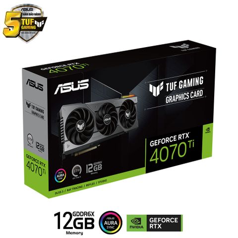 Card màn hình ASUS RTX 4070Ti 12GB DR6X Tuf Gaming 3 Fan