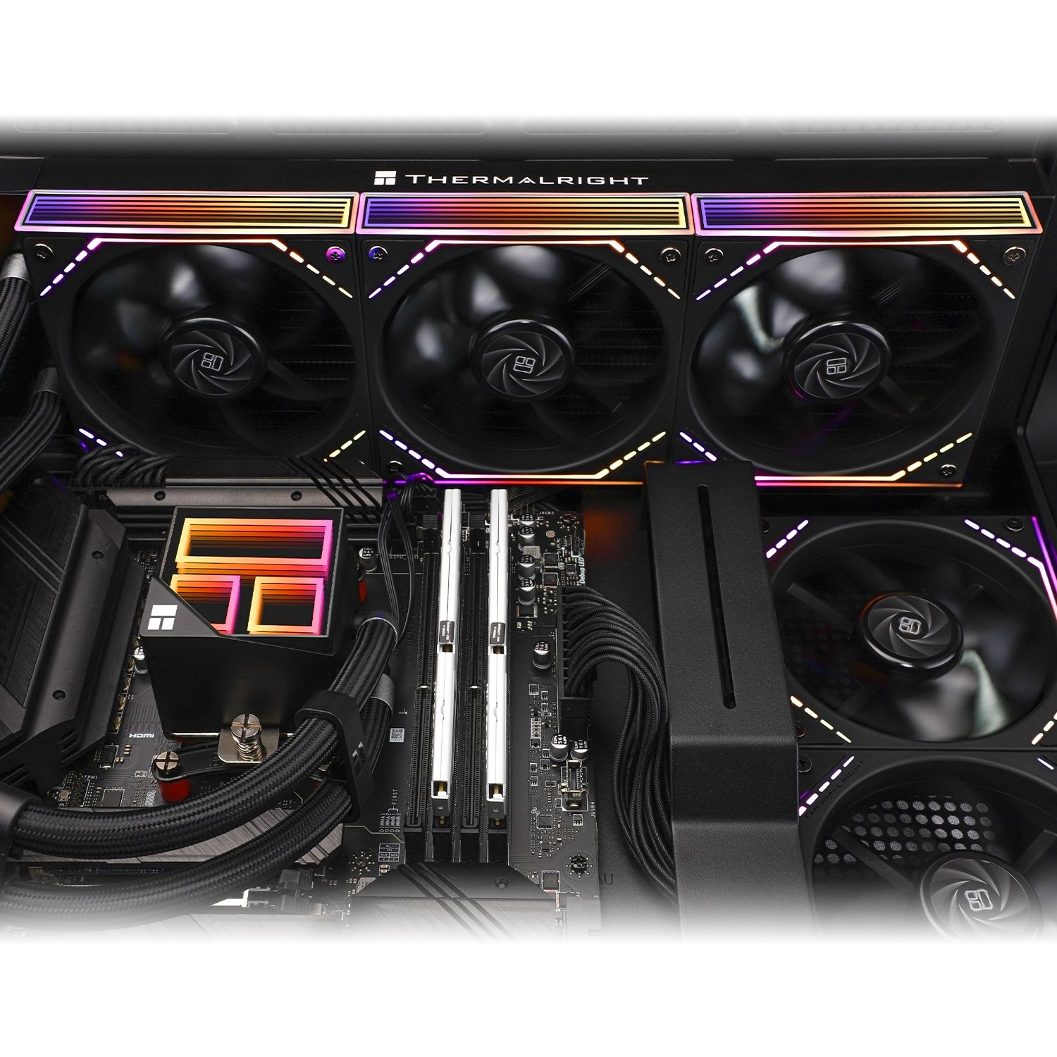 PC用ファン・クーラー Thermalright Frozen Infinity 360 BLACK Thermalright Frozen Infinity 360 - Black - CPU fan - LDLC