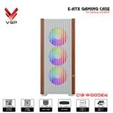 Vỏ case VSP C19 Woonden ( Không Fan ) | ATX Đen/ Black
