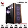 Vỏ case VSP C19 Woonden ( Không Fan ) | ATX Đen/ Black