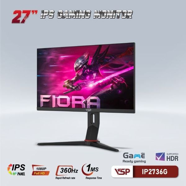 MÀN HÌNH PHẲNG ĐEN VSP IP2736G 27'' FHD 360Hz IPS TRÀN VIỀN 1Ms CHUYÊN GAME
