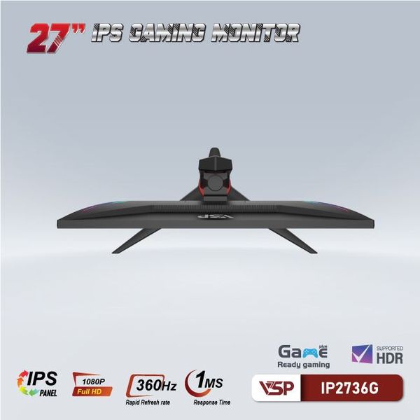 MÀN HÌNH PHẲNG ĐEN VSP IP2736G 27'' FHD 360Hz IPS TRÀN VIỀN 1Ms CHUYÊN GAME