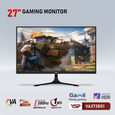 Màn hình phẳng Đen VSP VA2728G1 27'' FHD VA 280Hz 1ms Chuyên Game