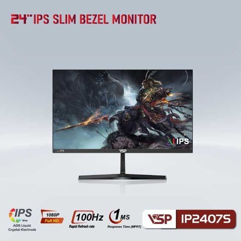 Màn hình VSP IP2407S 24 inch IPS 100Hz Full HD Phẳng